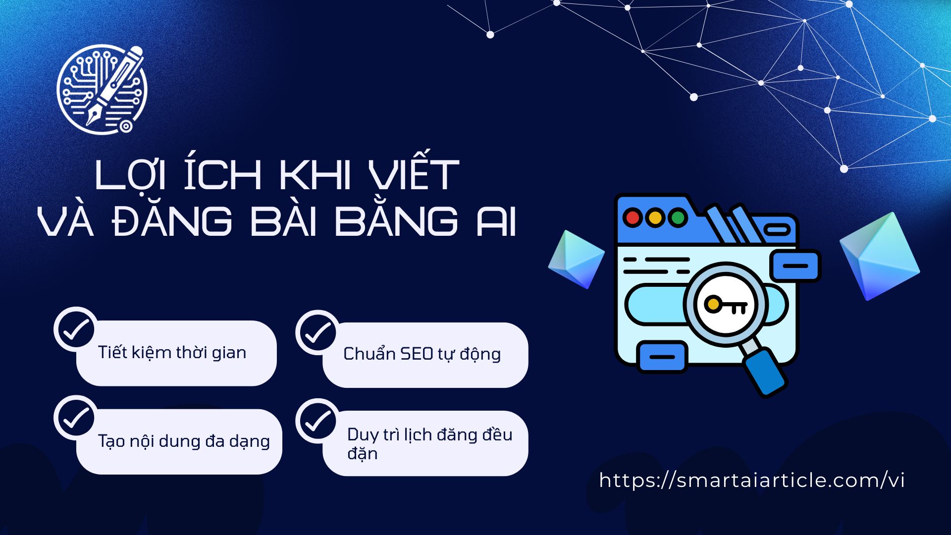 Lợi ích khi viết và đăng bài bằng AI